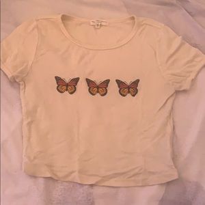 Urban outfitters Butterfly crop top